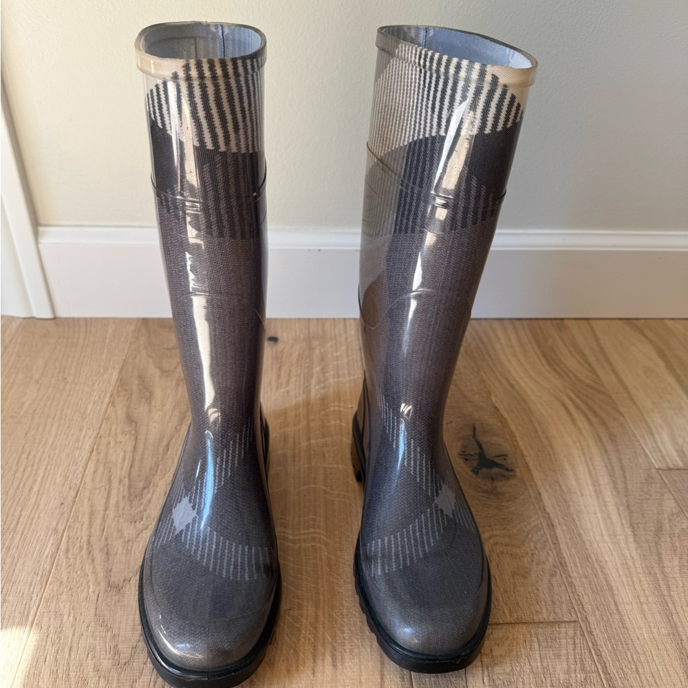 Burberry Checkered Winter Rain Boots
